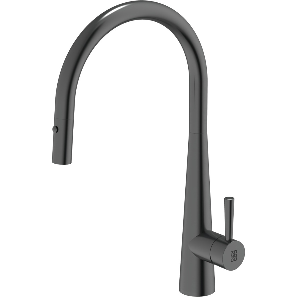 Zomodo KTC014-BKD Cignus Kitchen Faucet, Dual Function (Stream & Spray) Pull-Out - Black Pearl