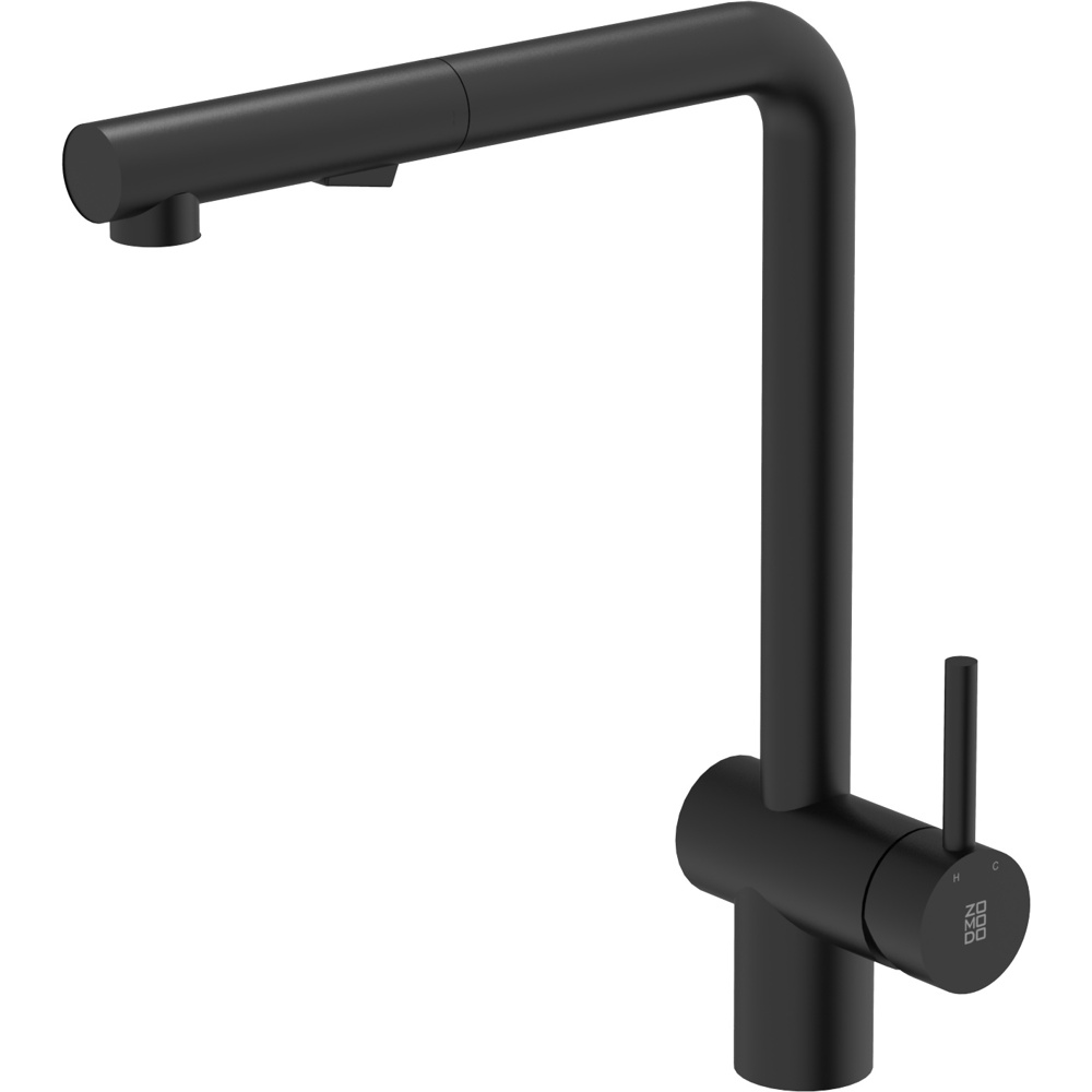 Zomodo KTC030-FBD Piato Kitchen Faucet, Dual Function (Stream & Spray) Pull-Out - Matte Black