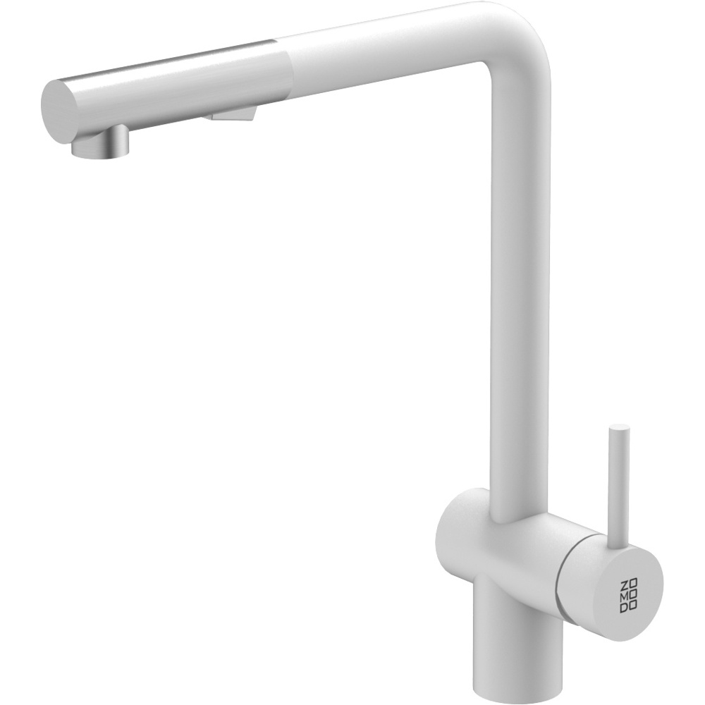 Zomodo KTC030-HBW Piato Kitchen Faucet, Dual Function (Stream & Spray) Pull-Out - Matte White