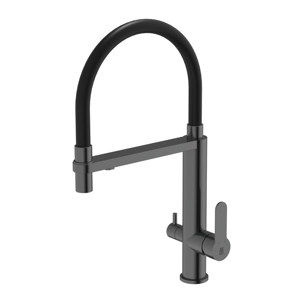 Zomodo KTC032-BK-K3 Crystal KTC032-BK + Triple Stage Carbon Water Filter - Black Pearl