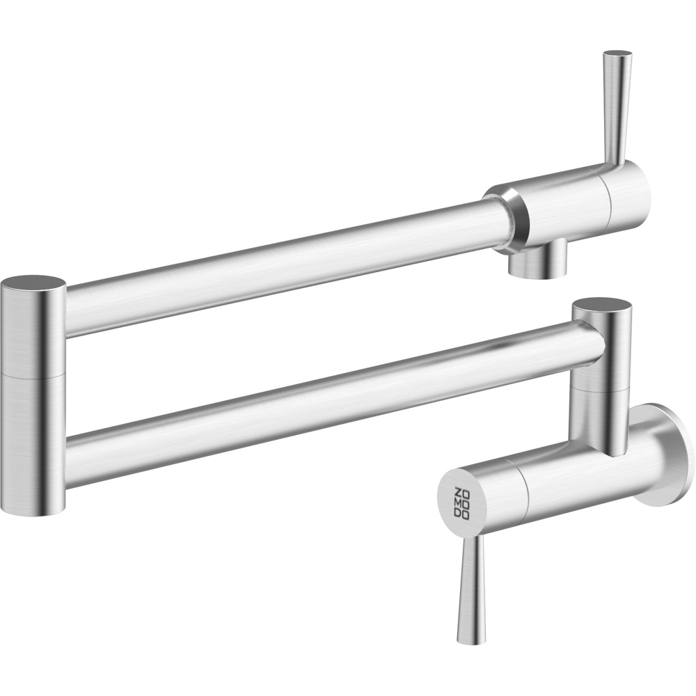 Zomodo KTC043-BR Pot Filler Pot Filler Faucet, SUS304, COLD Only - Brushed SS