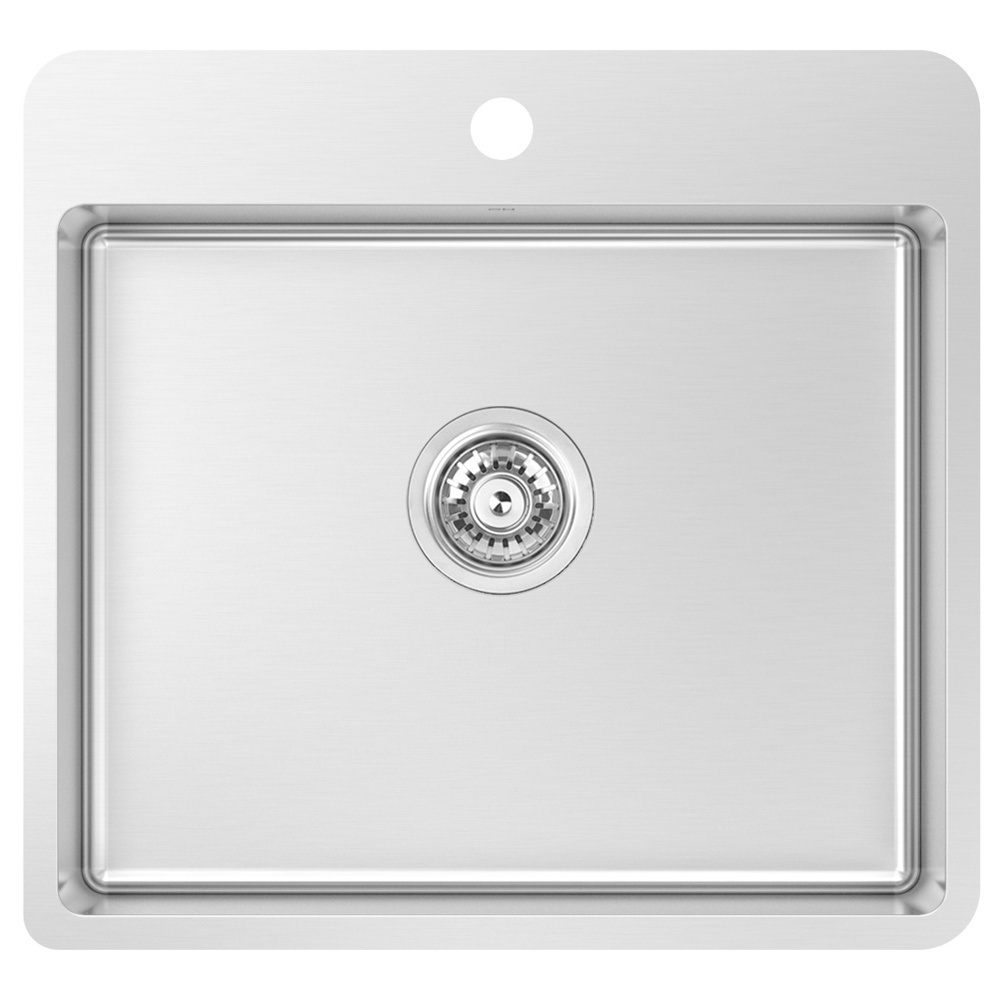 Zomodo LUC130T-5 Lucia 22" Single Tap Ledge Topmount Sink, 5 Pack - Satin