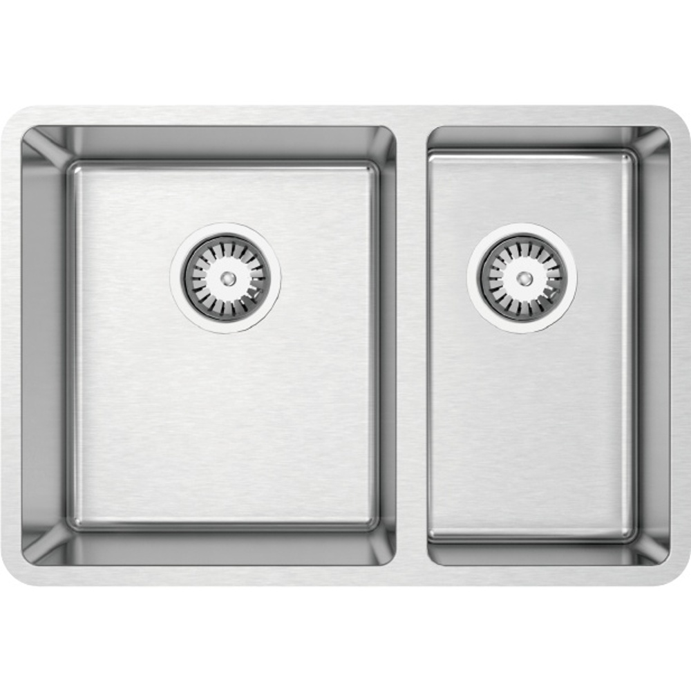 Zomodo LUC190U Lucia 25" 60/40 Double Undermount Sink - Satin