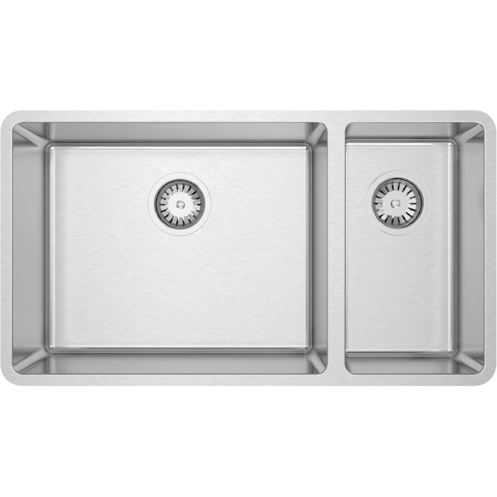 Zomodo LUC221U Lucia 31" 60/40 Double Undermount Sink - Satin
