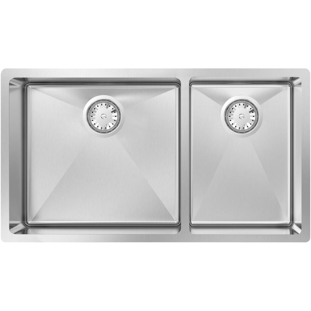 Zomodo MOC457D Montego 31" 60/40 Double Sink - Microbrush