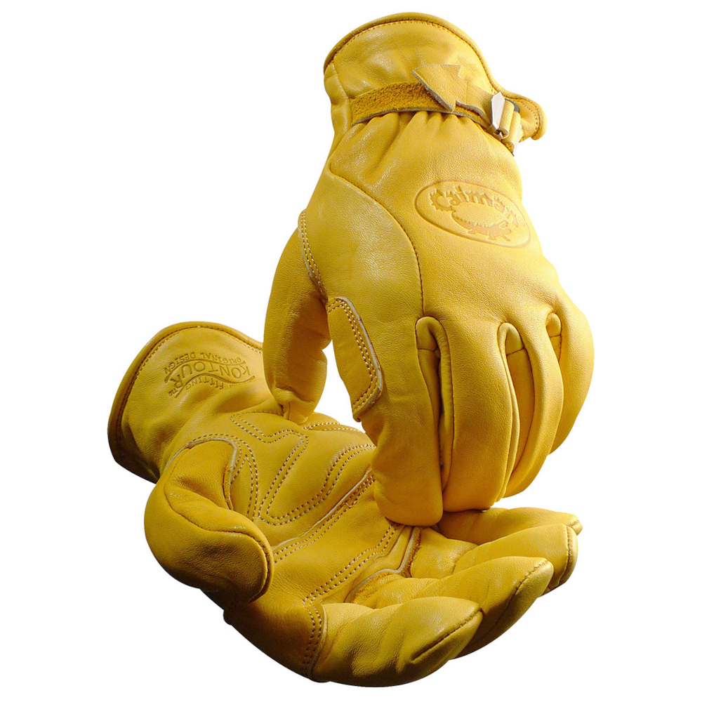 PIP GP1304/L Large Caiman Premium Top Grain Cowhide Leather Drivers Glove with Keystone Thumb