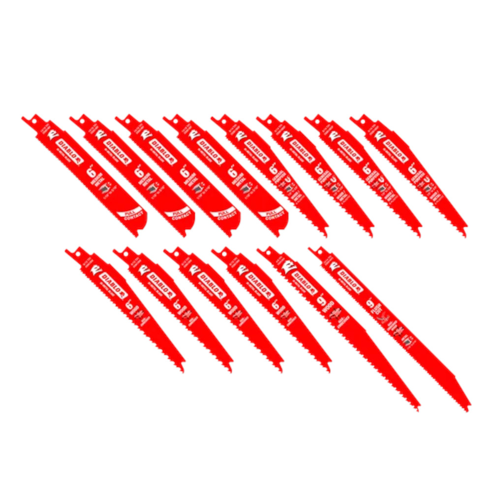 Diablo DS0014SC Bi-Metal Reciprocating Saw Blade Set, 14 Pack
