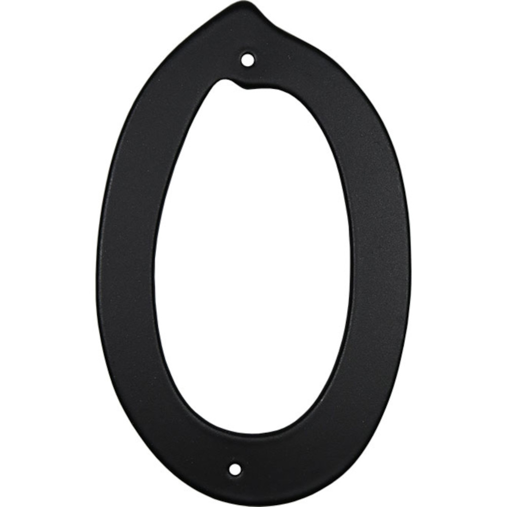 Klassen 1052985 3-1/2" Nail On House Number #0, Black