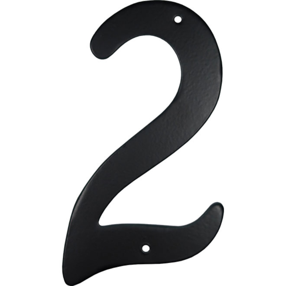 Klassen 1052896 3-1/2" Nail On House Number #2, Black