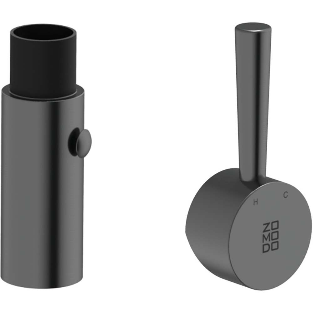 Zomodo TSC01/05-BK KTC014/16 Faucet Head & Handle Set Part - Black Pearl