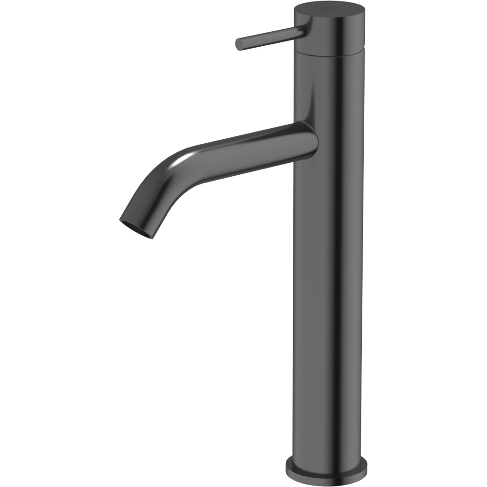 Zomodo VTC012-BK Vanity 12" Standing Vessel Faucet, SUS304 Stainless Steel. Drain Kit NOT included - Black Pearl