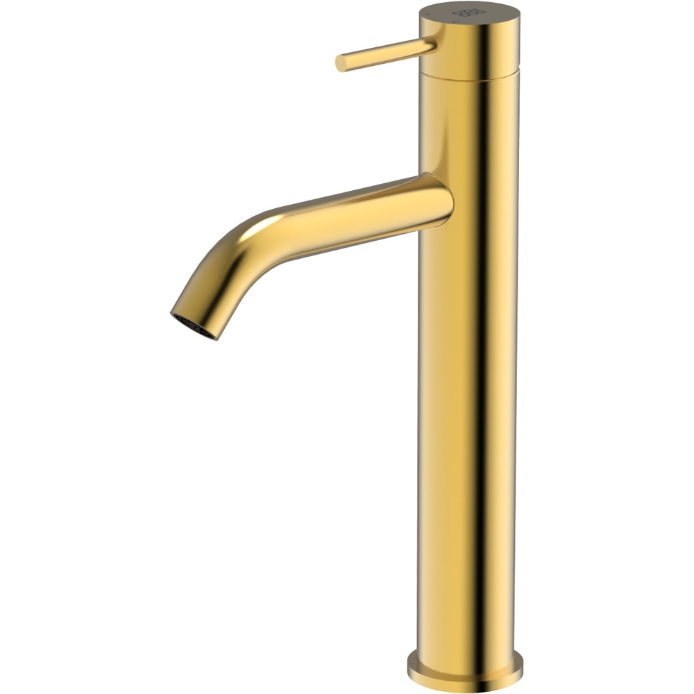 Zomodo VTC012-EG Vanity 12" Standing Vessel Faucet, SUS304 Stainless Steel. Drain Kit NOT included - Eureka Gold