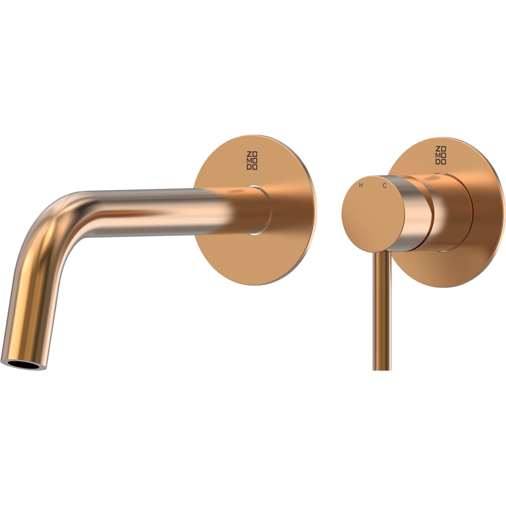 Zomodo VTC013-RB Vanity Wall-Mount Vessel/Bath Faucet (Spout + Mixer), SUS304 Stainless Steel Drain - Kit NOT included - Rio Bronze
