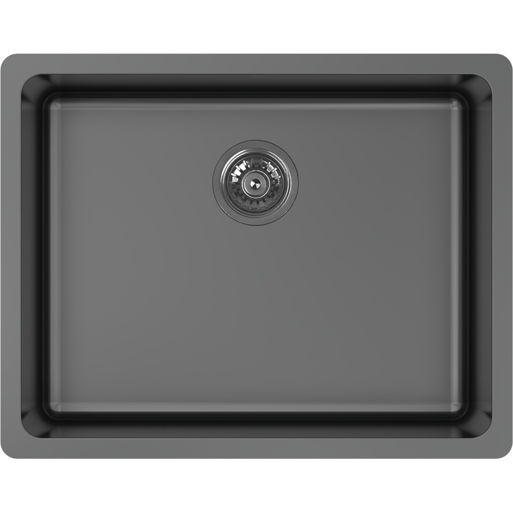 Zomodo ZLC130U-BK Zeffiro 24" Laundry Single Sink - Black Pearl