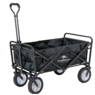 Holland Imports PTM25427 22.5" x 35.5" 176lb Weight Capacity Foldable Collapsible Utility Wagon - Black