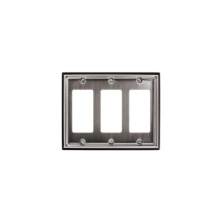 Atron Electro 2201RRR 3-Gang Estate Wall Plate - Satin Nickel