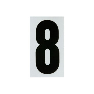 Hillman 839554 3" Reflective Adhesive Number, #8 - Black & Silver