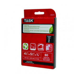 Task SP64276 60 Grit Eco Solvent-Free Super Contour Eco Sanding Pad, 2 Pack