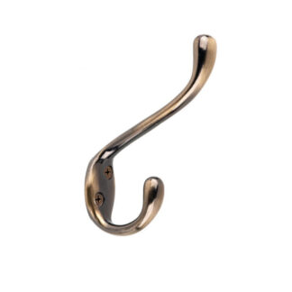 Onward 237ABV 5-1/2" Heavy-Duty Coat Hook - Antique Brass