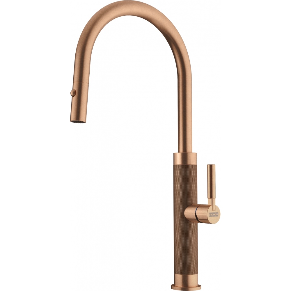 Franke MMX-PD-CPR Mythos Masterpiece 18.3" Single Handle Pull-Down Spray Faucet - Copper