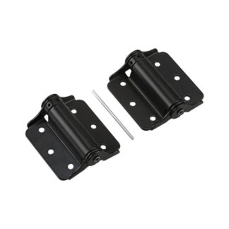 Onward 445FBV 3" Adjustable Surface Spring Hinge Set, 2 Pack - Flat Black