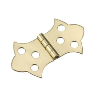 Onward 490BR 1" 490 Butterfly Hinge, 2 Pack - Brass