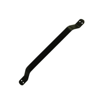 Onward 612BLR 12" Decorative Flat Iron Barn Door Pull - Black