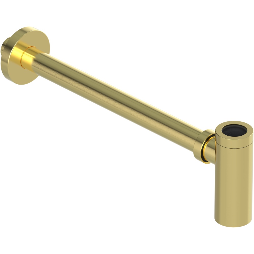 OS&B BOT-BG 1-1/4" Brass Semi-Cast Decorative T-Trap - Brushed Gold
