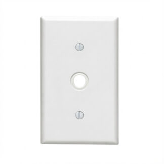 Leviton 88018-W .406" Standard Size Thermoset Cable Wallplate - White