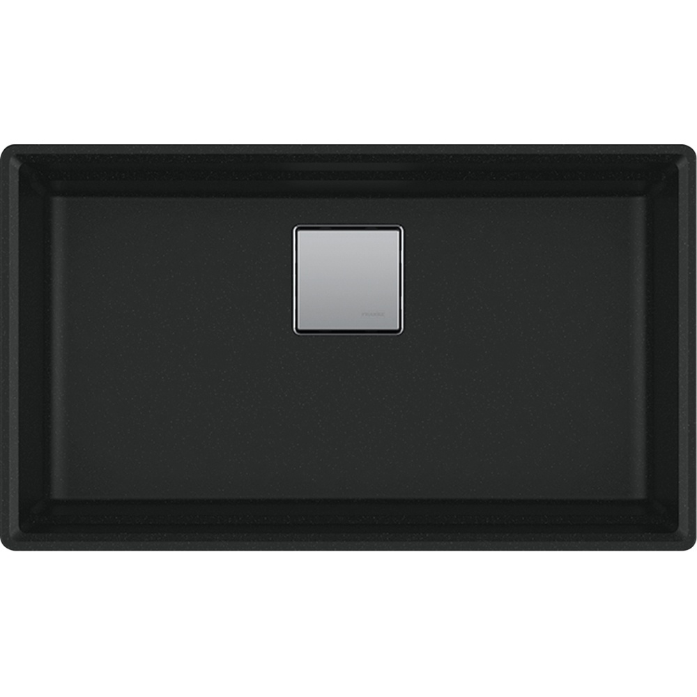 Franke PKG110-31MBK Peak 32" x 18.75" Fragranite Single Bowl Undermount Kitchen Sink - Matte Black