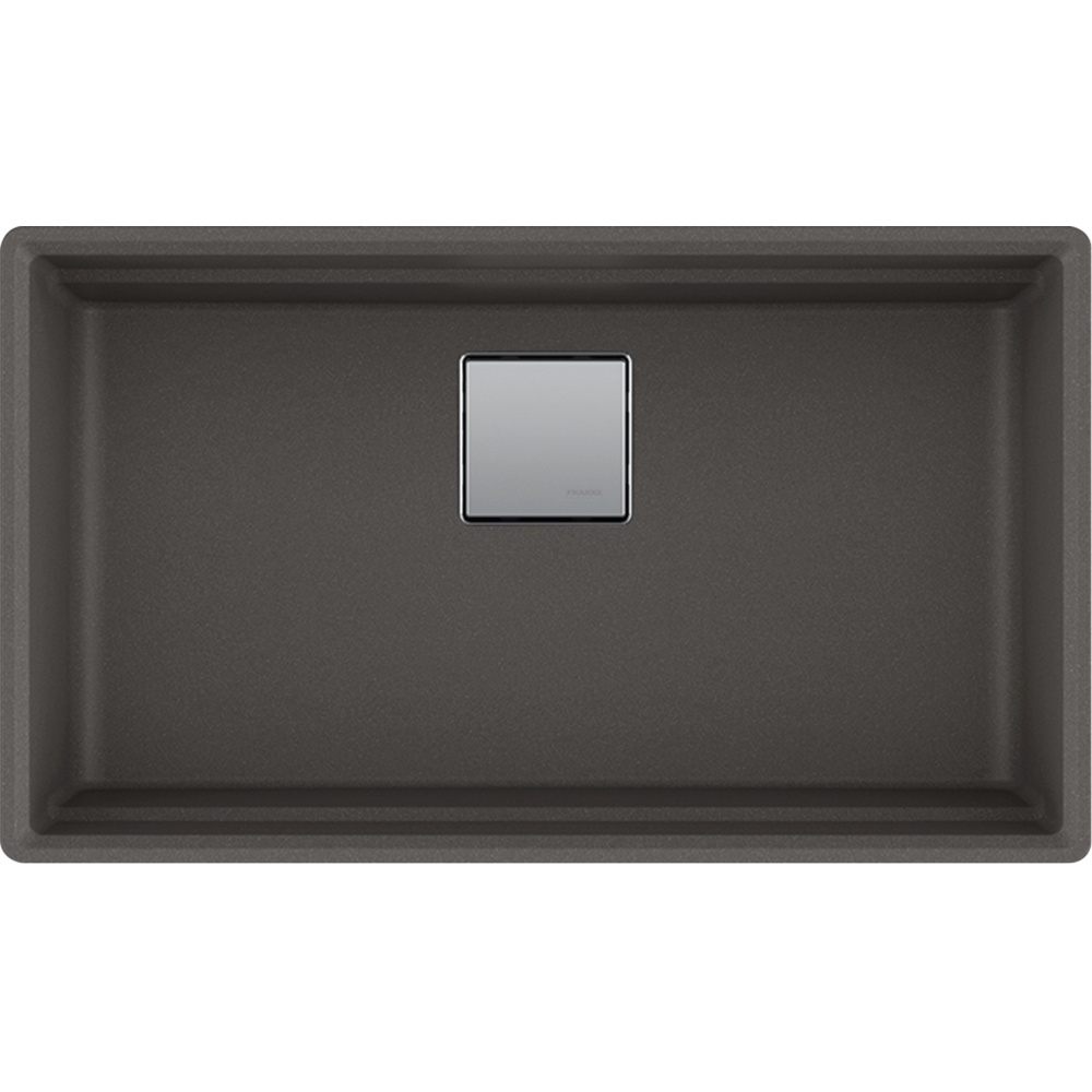 Franke PKG110-31SLG Peak 32" x 18.75" Fragranite Single Bowl Undermount Kitchen Sink - Slate Grey