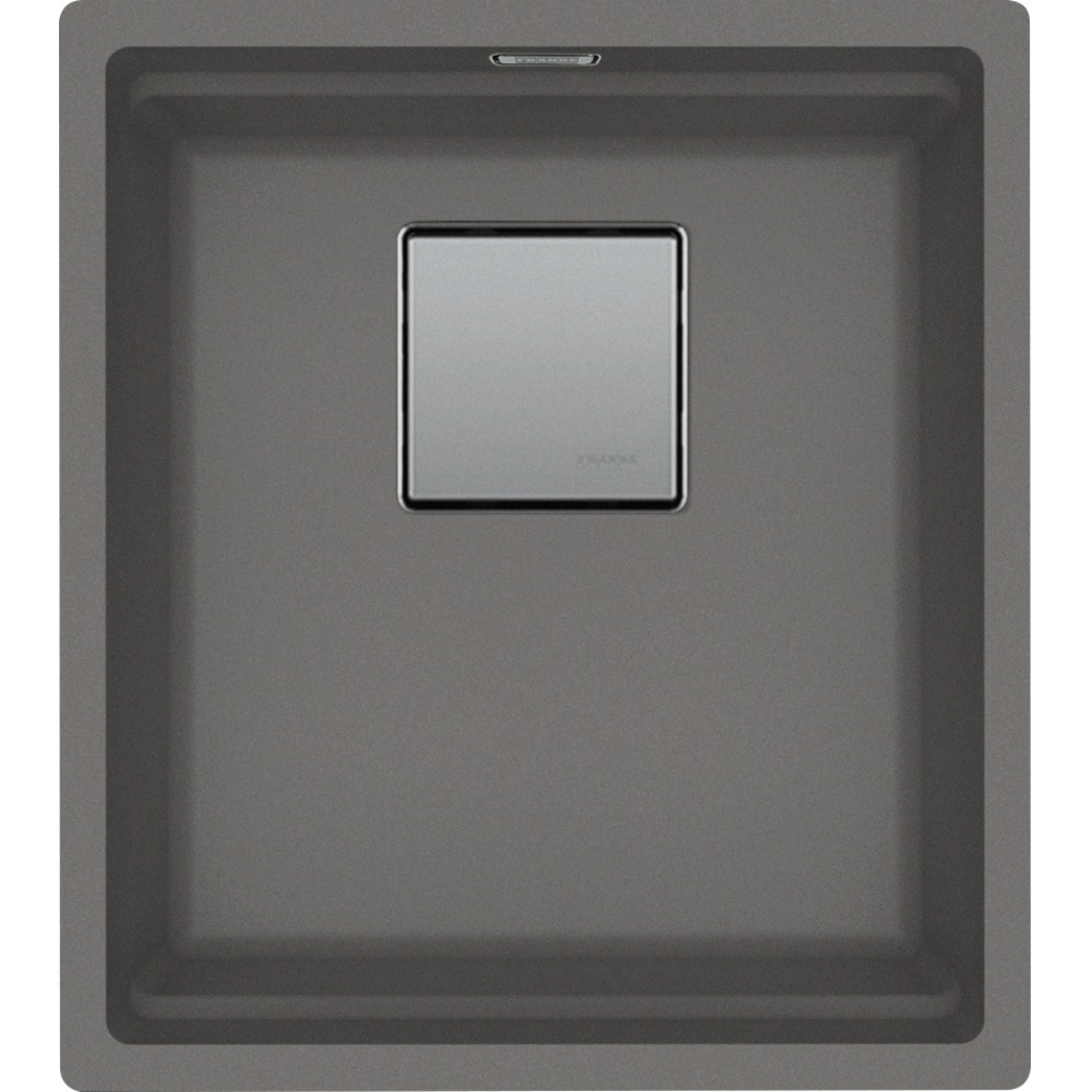 Franke PKG110-14SG Peak 16.1" x 18.1" Fragranite Single Bowl Undermount Bar/Prep Sink - Stone Grey