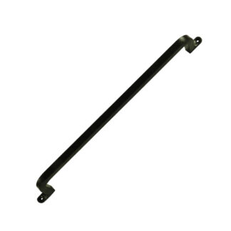 Richelieu 508BLR 8" Decorative Square Iron Barn Door Pull - Black