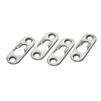 Richelieu 4537XR Fitting Plate, 4 Pack - Zinc