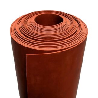 Boone 1836RP 1/8" x 12" x 12" Rubber Roll - Red