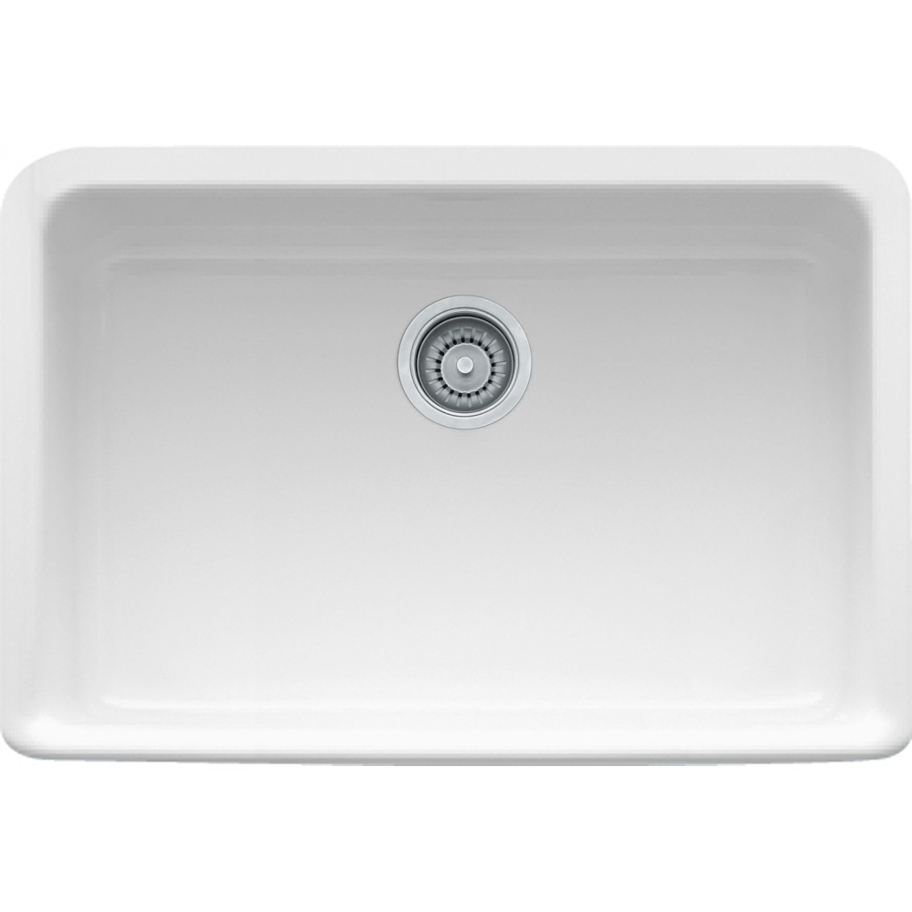 Franke MHK110-28WH Manor House 27.12" x 19.88" Ceramic Single Bowl Apron Front Kitchen Sink - White