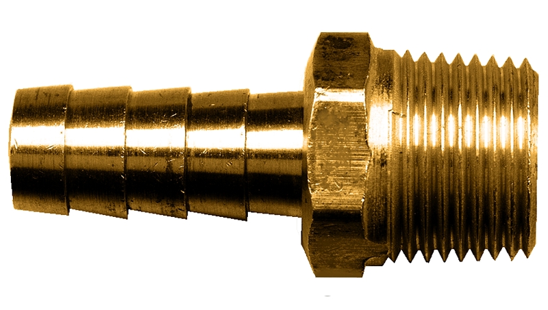 Fairview 125-6B 3/8" Male x 1/4" Pipe Hose Barb - Brass