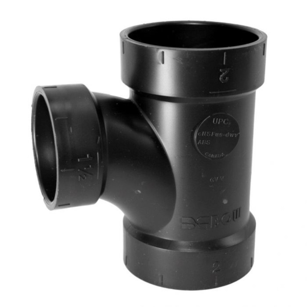 600114R 2" x 2" x 1-1/2" ABS Reducing Tee