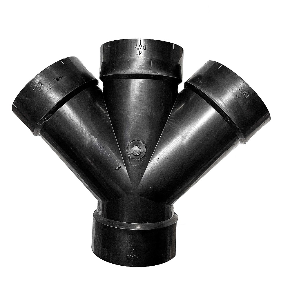 Bow 600551 4" 45° DWV Double ABS Wye