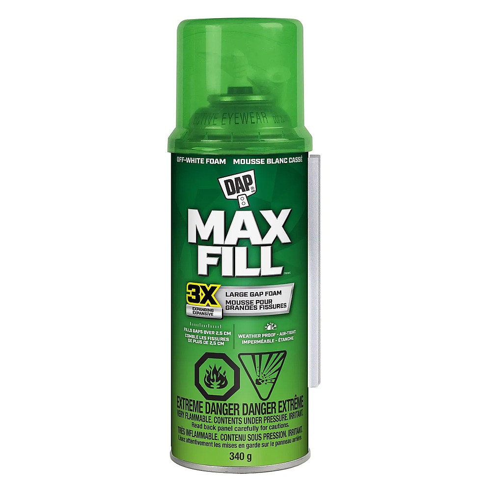 DAP 7565000127 340g Max-Fill 3X Large Gap Foam - Off-White