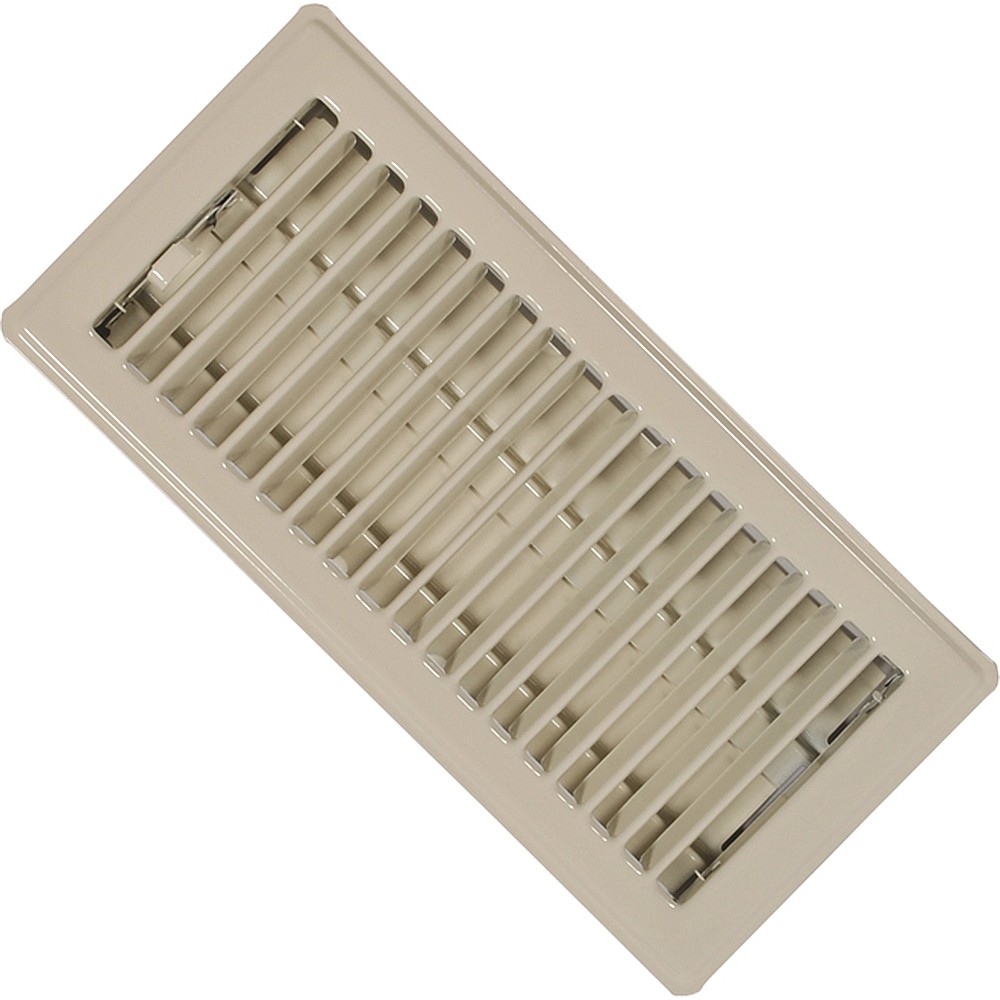 Imperial RG0176 2-1/4″ x 12″ Steel Louvered Floor Register - Almond