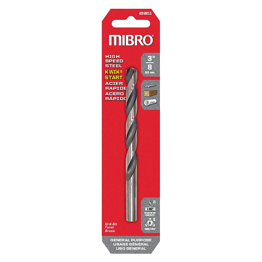 Mibro 288941 25/64" High Speed Steel Drill Bit