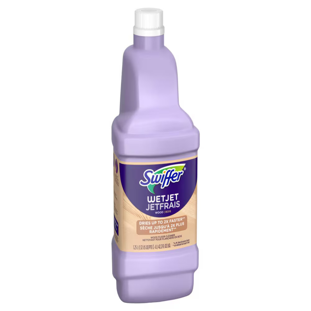 Swiffer 1.25L WetJet Spray Mop Quick Dry Formula Liquid Wood Floor Cleaner Refill