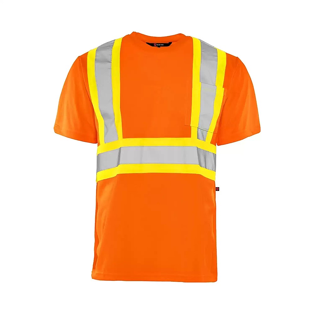 WASIP TT1OL Large Polyester Traffic Safety T-Shirt - Orange