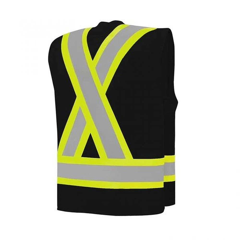 WASIP TV20KM Medium Ground Force Hi-Viz Surveyors Vest - Black