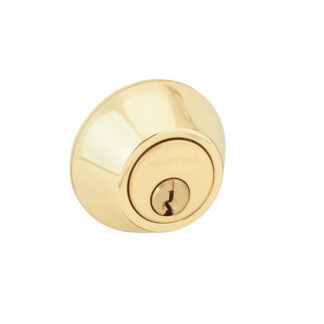 Dexter 12341 Single Cylinder Deadbolt - Bright Brass