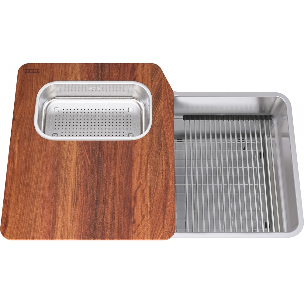 Franke OR2X110-WKC Orca 2.0 31" x 20" Undermount Single Bowl Workcenter Kitchen Sink - Stainless Steel