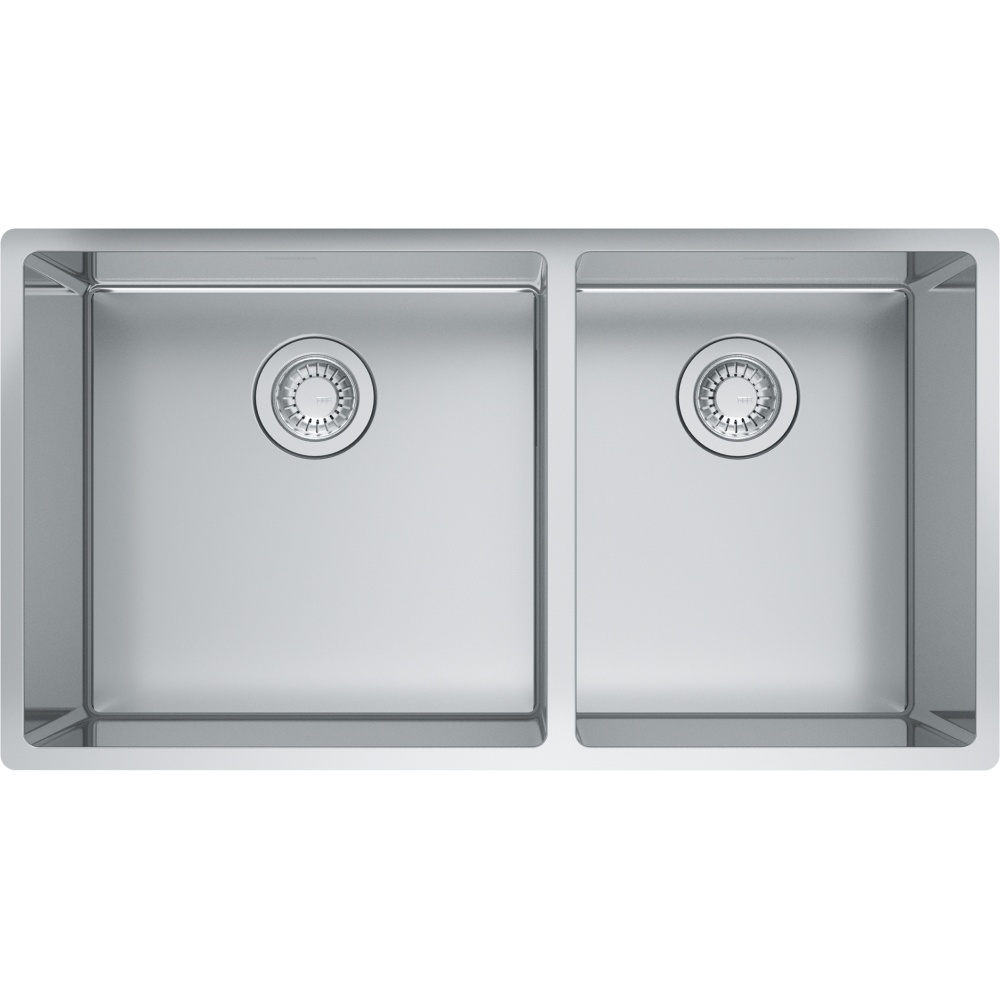 Franke CUX160-32-CA Cube 32.5" x 17.7" Undermount Double Bowl Kitchen Sink - Stainless Steel