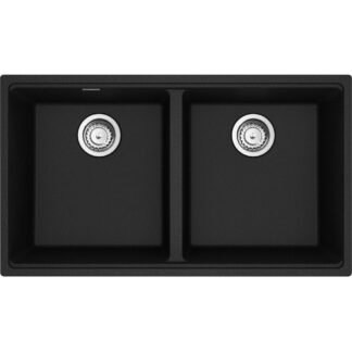 Franke MAG1201515-ONY-S Maris 33.0" x 18.94" Undermount Fragranite Double Bowl Kitchen Sink - Onyx