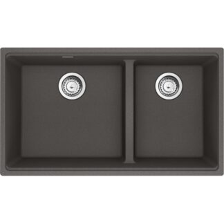 Franke MAG1601812LD-SLG-S Maris 33.0" x 18.94" Undermount Fragranite Double Bowl Low-Divide Kitchen Sink - Slate Grey